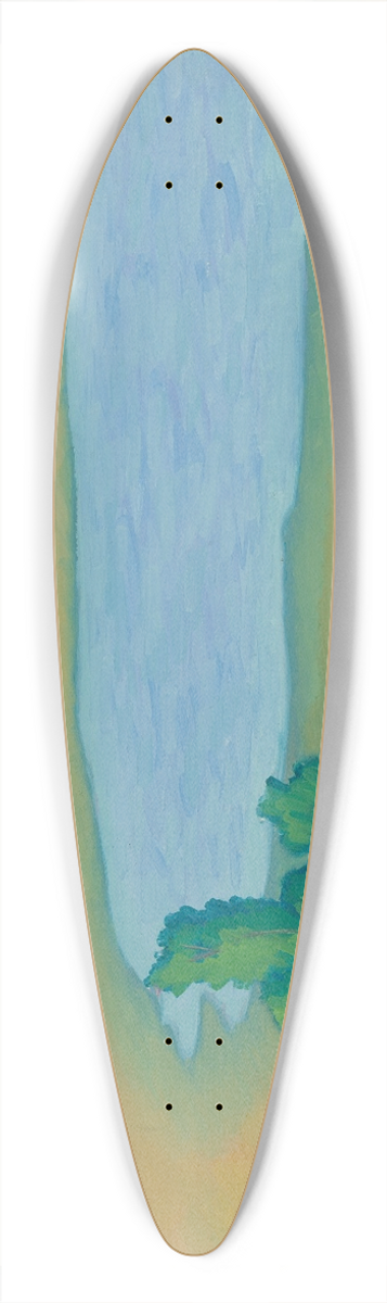 Helge Johansson - Promontory land 39.3 inch art pintail longboard deck