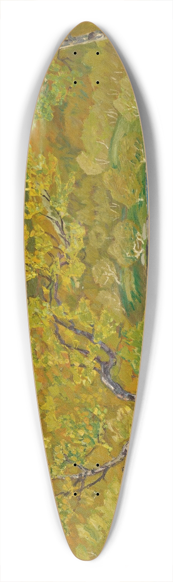 Helmer Osslund - The Lapporten Valley, Lapland 39.3 inch art pintail longboard deck