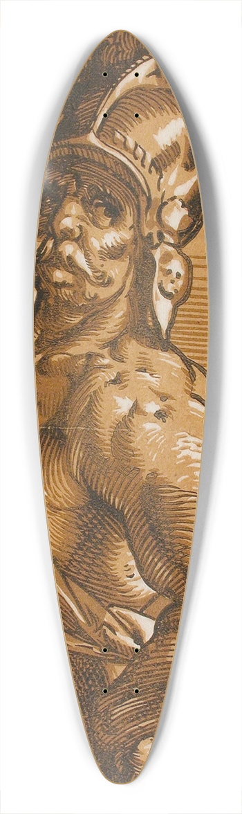 Hendrick Goltzius - Mars 39.3 inch art pintail longboard deck