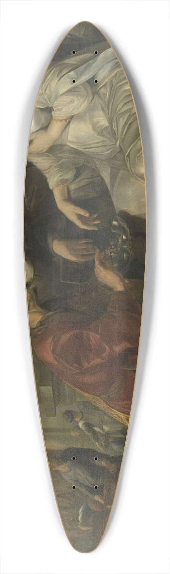 Hendrick Heerschop - Rebecca Receiving Presents from Abrahams Servant 39.3 inch art pintail longboard deck