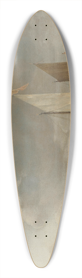 Hendrick Jacobsz. Dubbels - Calm Sea 39.3 inch art pintail longboard deck