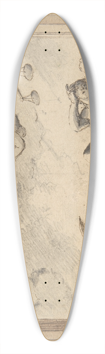 Hendrik-Frans Verbruggen - Design for a ceiling with an allegory of Justice 39.3 inch art pintail longboard deck