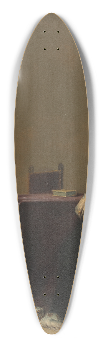 Hendrik Gerritsz Pot - Portrait of a Woman with a Dog 39.3 inch art pintail longboard deck