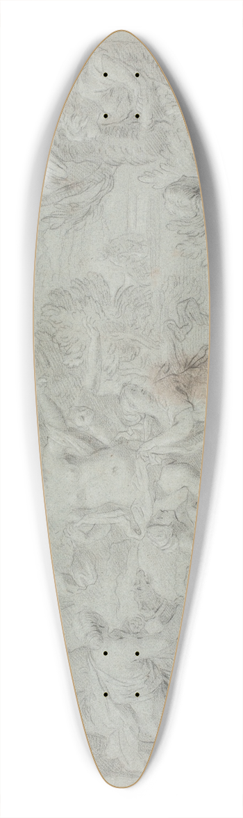 Hendrik Krock - Diana and Actaeon 39.3 inch art pintail longboard deck