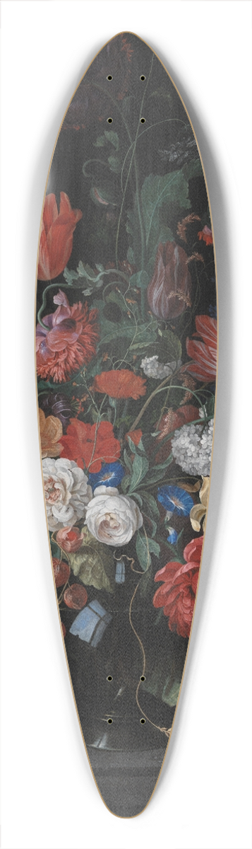 Hendrik Schoock - Flower Piece 39.3 inch art pintail longboard deck
