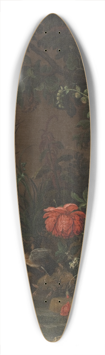 Hendrik Schoock - Flowers 39.3 inch art pintail longboard deck