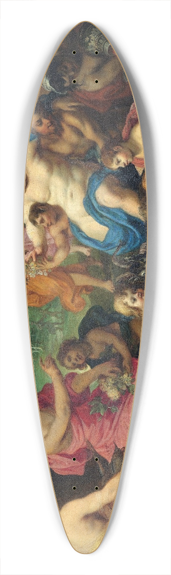Hendrik van Balen - Bacchus and Diana 39.3 inch art pintail longboard deck