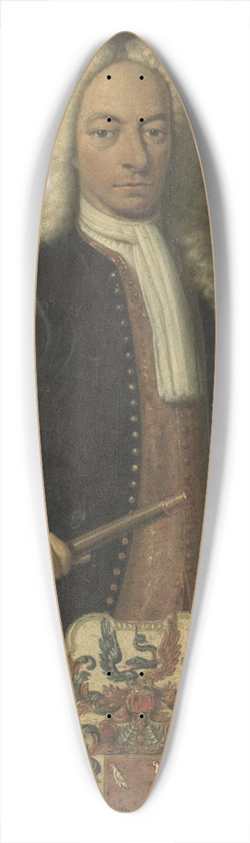 Hendrik van den Bosch - Portrait of Diederik van Durven, Governor-General of the Dutch East Indies 39.3 inch art pintail longboard deck