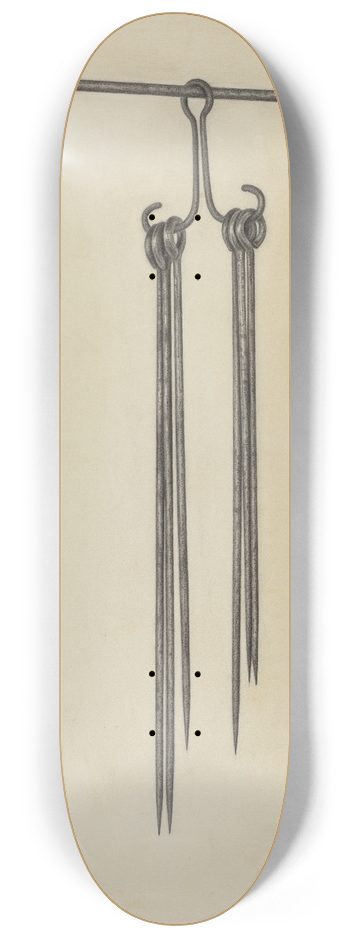 Charles Cullen - Skewers and Holder 8.25 inch art skate deck