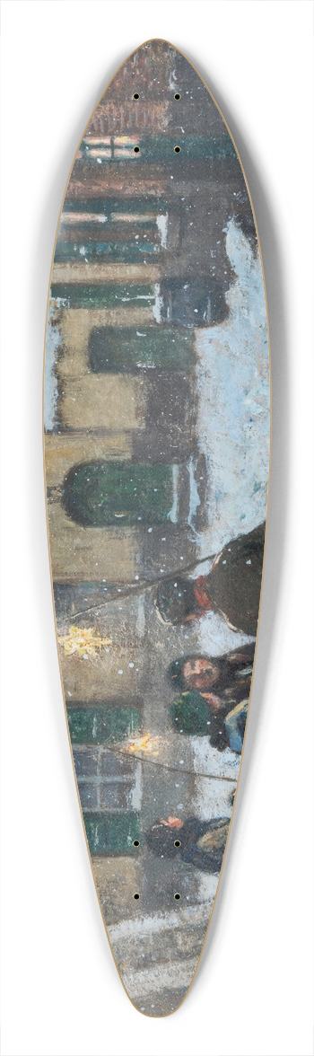 Henri Cassiers - De koningen 39.3 inch art pintail longboard deck