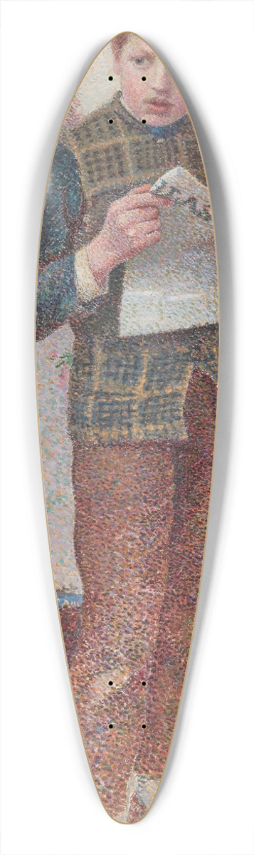 Henri Delavalle - The Boot Polisher 39.3 inch art pintail longboard deck
