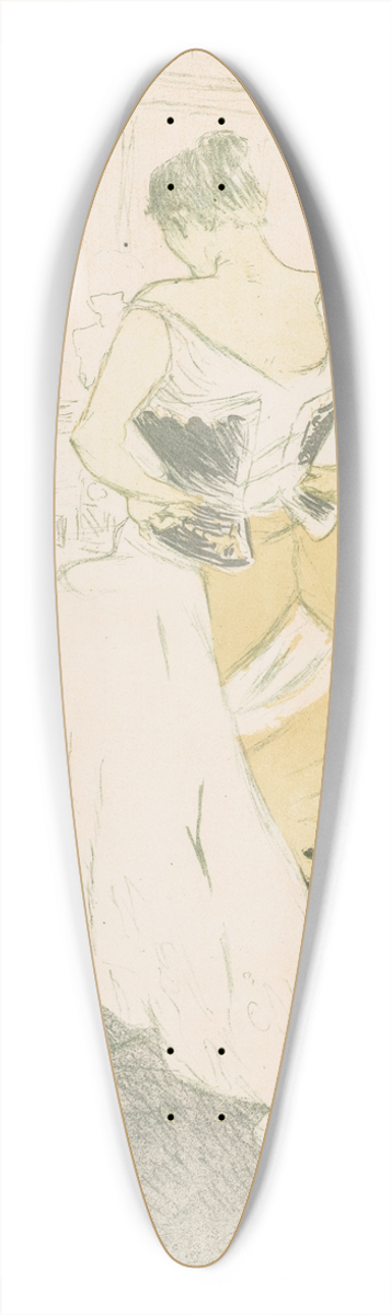 Henri de Toulouse-Lautrec - Elles: Woman In a Corset 39.3 inch art pintail longboard deck