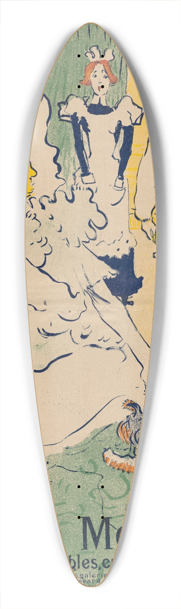 Henri de Toulouse-Lautrec - Lartisan moderne 39.3 inch art pintail longboard deck