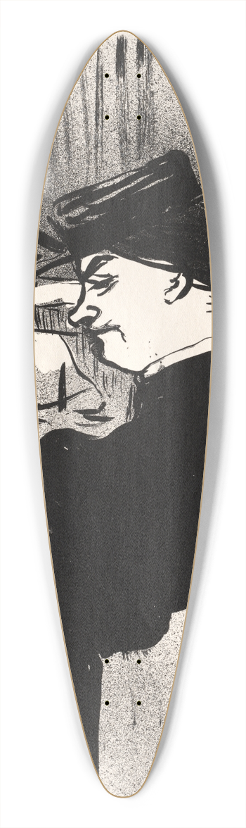 Henri de Toulouse-Lautrec - Le Caf-Concert,Une Spectatrice 39.3 inch art pintail longboard deck