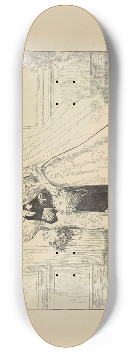 Charles Dana Gibson - A double wedding 8.25 inch art skate deck
