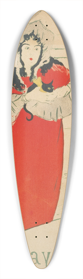 Henri de Toulouse-Lautrec - May Belfort 39.3 inch art pintail longboard deck