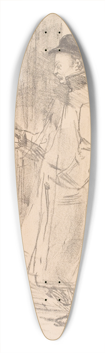Henri de Toulouse-Lautrec - Programme du Bnfice Gmier 39.3 inch art pintail longboard deck
