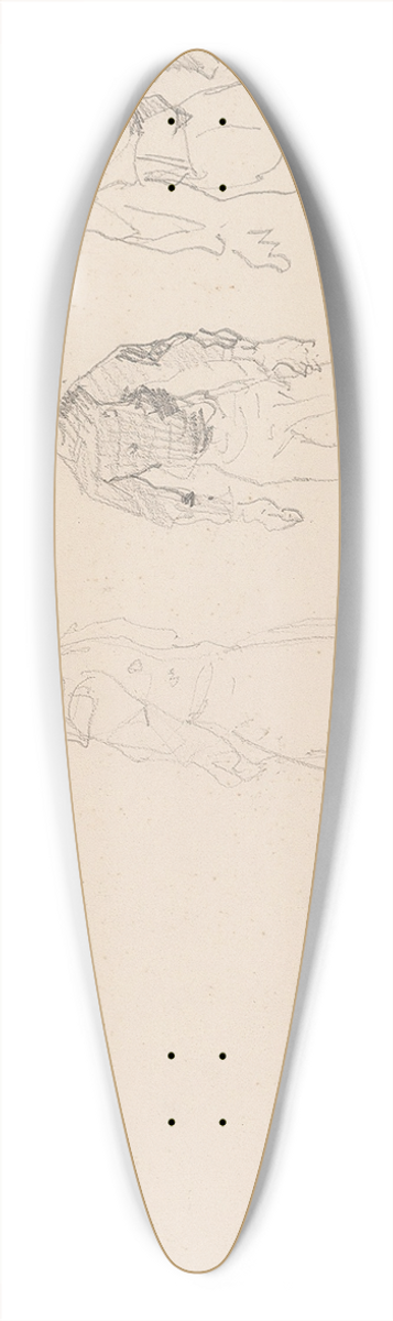 Henri de Toulouse-Lautrec - Soldats 39.3 inch art pintail longboard deck