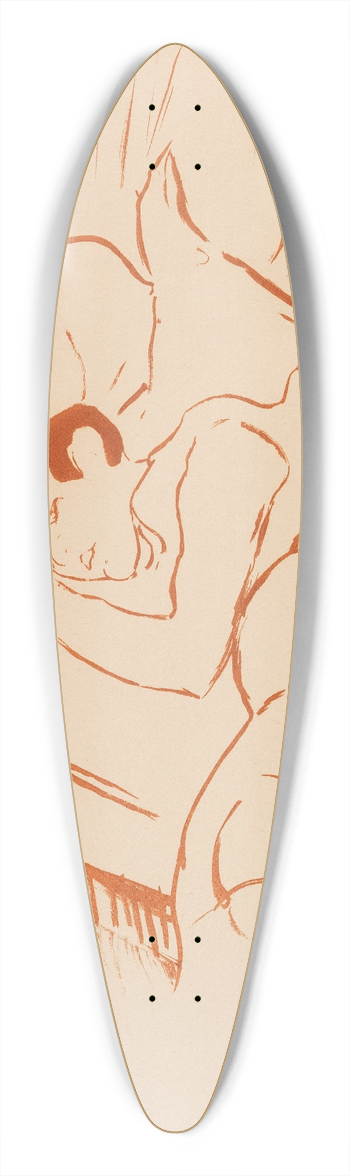 Henri de Toulouse-Lautrec - Ta bouche 39.3 inch art pintail longboard deck