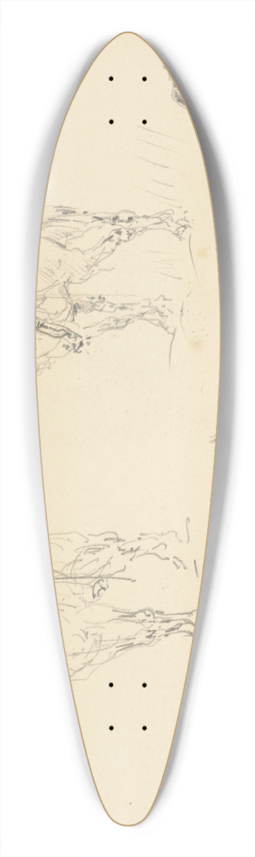 Henri de Toulouse-Lautrec - tude de cavaliers et de chevaux 39.3 inch art pintail longboard deck