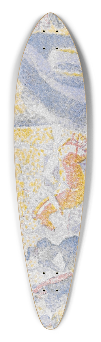 Henri-Edmond Cross - Aux Champs-lyses (On the Champs-lyses) 39.3 inch art pintail longboard deck