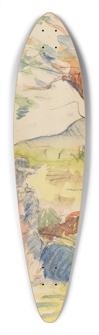 Henri-Edmond Cross - Femme sous un arbre 39.3 inch art pintail longboard deck