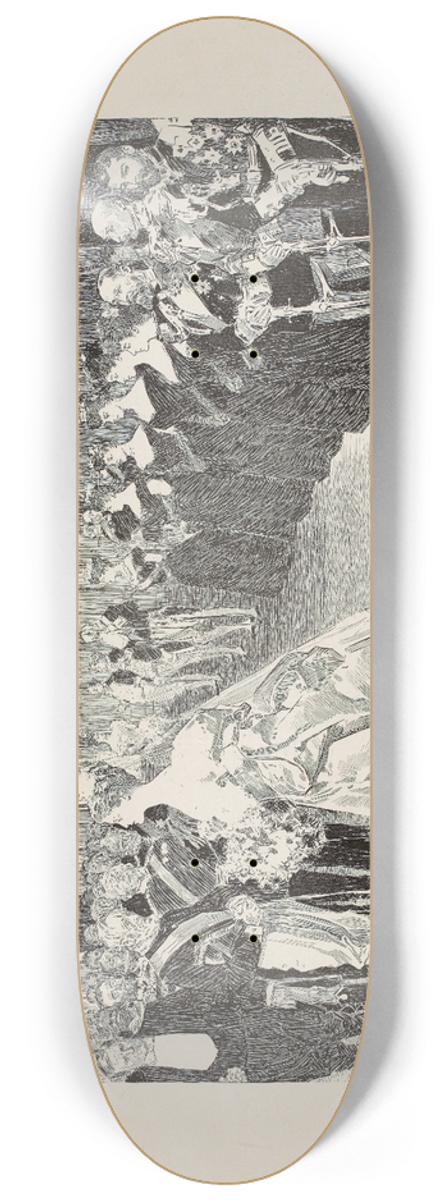 Charles Dana Gibson - After Presentation 8.25 inch art skate deck