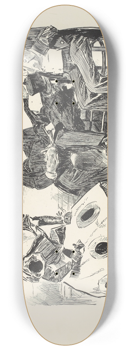 Charles Dana Gibson - After the performance 8.25 inch art skate deck