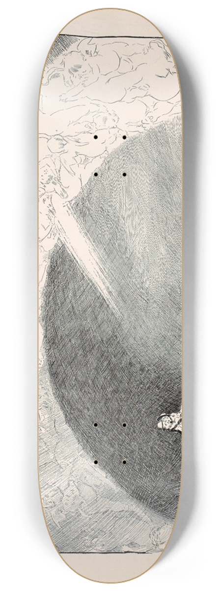 Charles Dana Gibson - After the quarrel 8.25 inch art skate deck