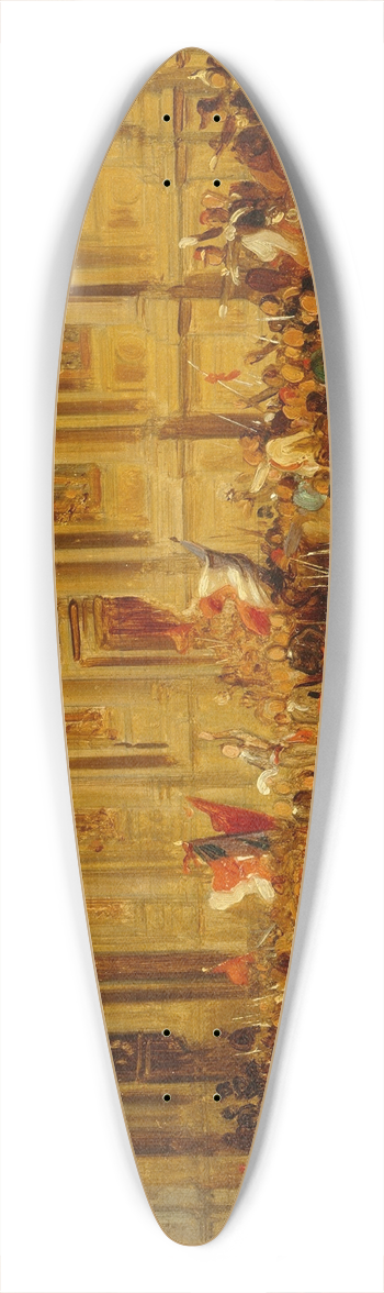 Henri Flix Emmanuel Philippoteaux - Lamartine repoussant le drapeau rouge  lhtel de ville, le 25 fvrier 1848 39.3 inch art pintail longboard deck