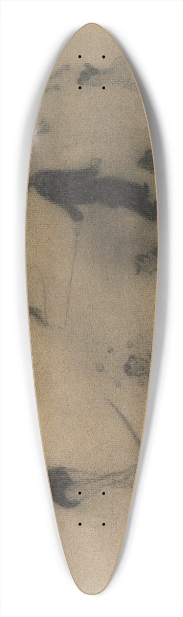 Henri-Gabriel Ibels - The Circus 39.3 inch art pintail longboard deck