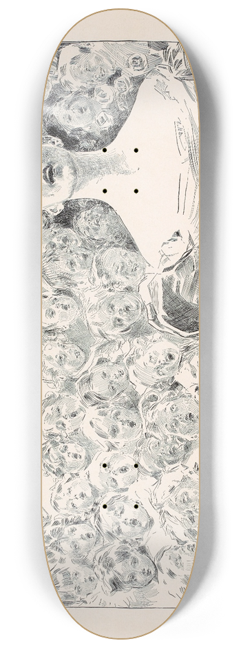 Charles Dana Gibson - A Love song 8.25 inch art skate deck