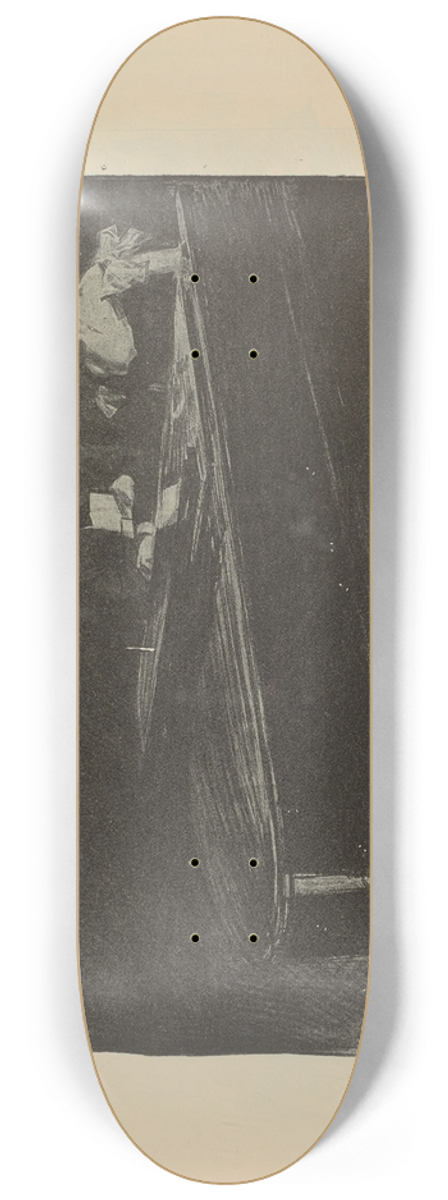 Charles Dana Gibson - A love song. 8.25 inch art skate deck