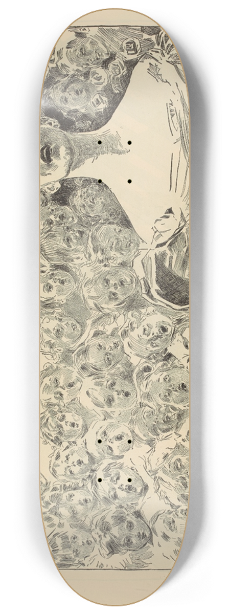 Charles Dana Gibson - A love song 8.25 inch art skate deck