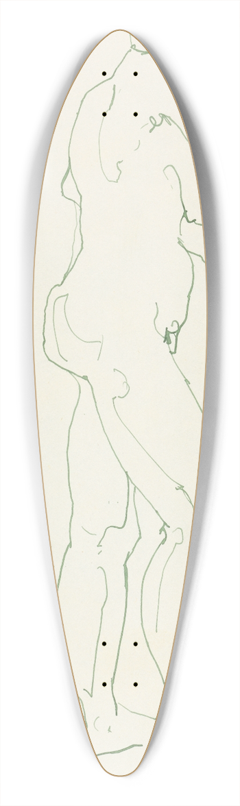 Henri Gaudier-Brzeska - Standing Female Figure 3 39.3 inch art pintail longboard deck