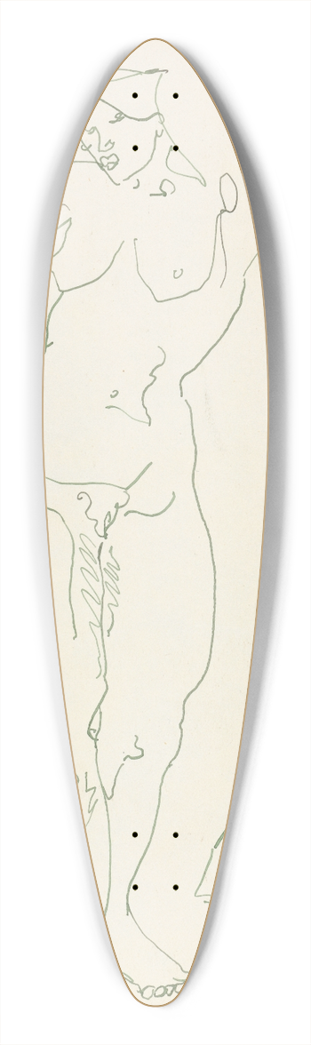 Henri Gaudier-Brzeska - Two Studies of a Female Figure 39.3 inch art pintail longboard deck