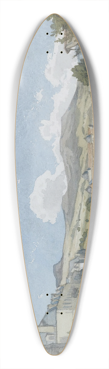 Henri-Joseph Harpignies - La Bourboule 39.3 inch art pintail longboard deck