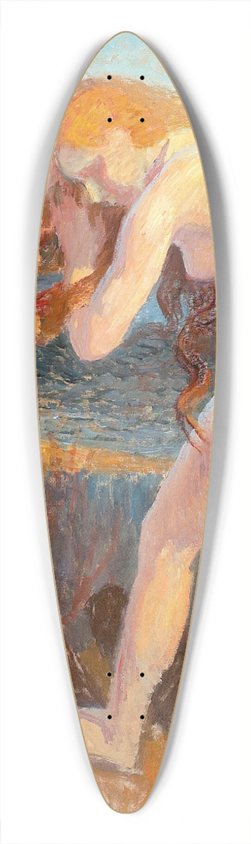 Henrik Schouboe - Landskab med ngen kvinde 39.3 inch art pintail longboard deck
