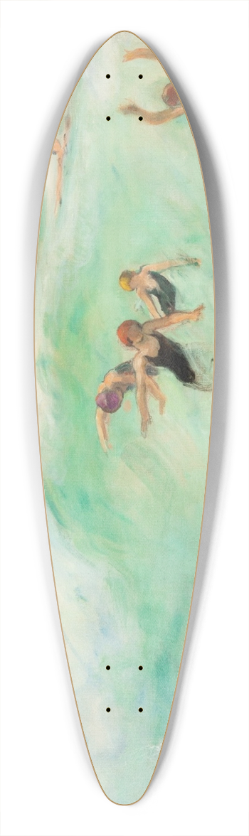 Henri Lebasque - Baigneurs dans la vague 39.3 inch art pintail longboard deck