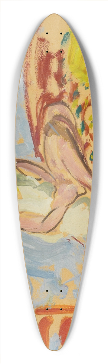 Henri Lebasque - Jeune fille au turban vert assise sur un sofa 39.3 inch art pintail longboard deck