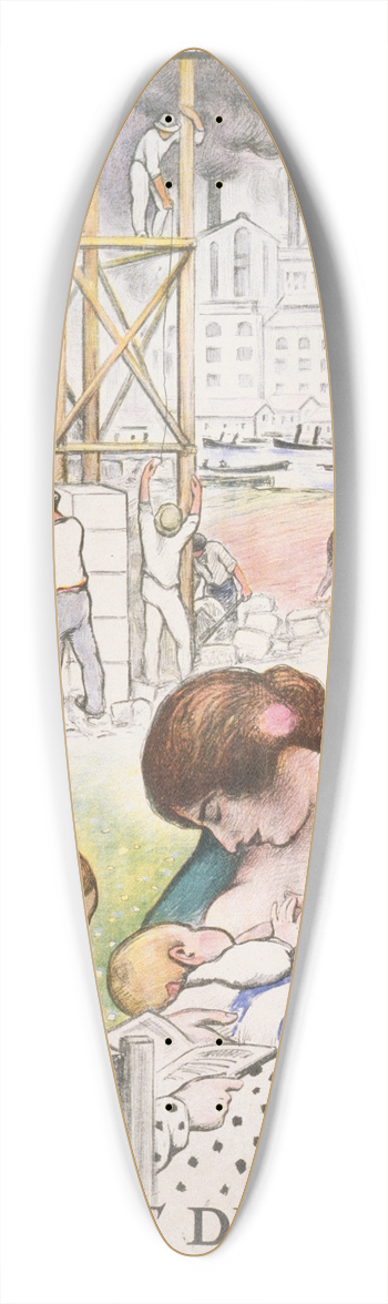 Henri Lebasque - LEmprunt de la Paix 39.3 inch art pintail longboard deck
