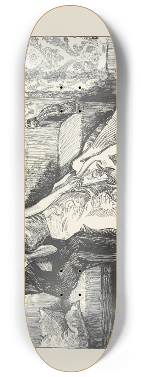 Charles Dana Gibson - Another monopoly 8.25 inch art skate deck