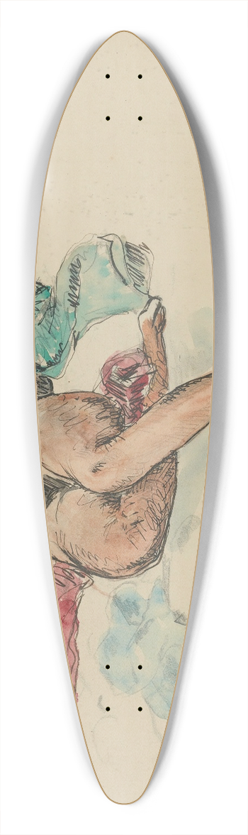 Henri Lebasque - Nu Allong 39.3 inch art pintail longboard deck
