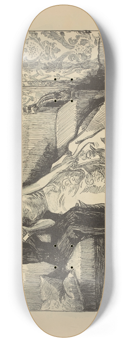 Charles Dana Gibson - Another monopoly 8.25 inch art skate deck