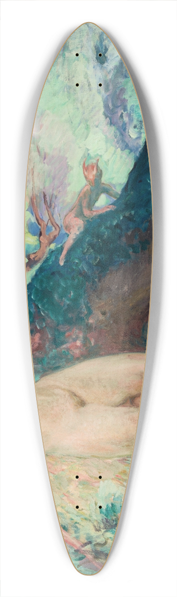 Henri Lebasque - Nu au petit faune 39.3 inch art pintail longboard deck