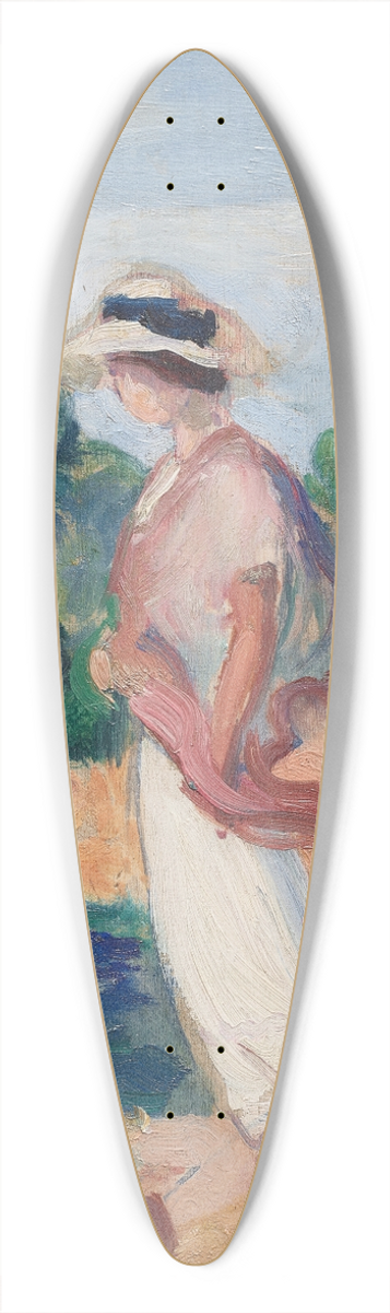 Henri Lebasque - Portrait dIrne dans un paysage 39.3 inch art pintail longboard deck