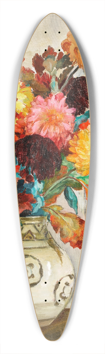 Henri Lebasque - Vase de Chrysantmes 39.3 inch art pintail longboard deck