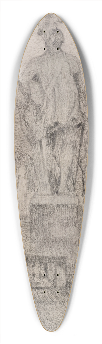 Henri Le Sidaner - La cour dhonneur, La statue de Du Guesclin, Versailles 39.3 inch art pintail longboard deck