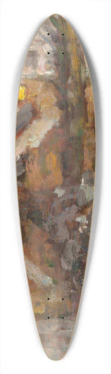 Henri Le Sidaner - Le Canal, Neige, Gisors 39.3 inch art pintail longboard deck