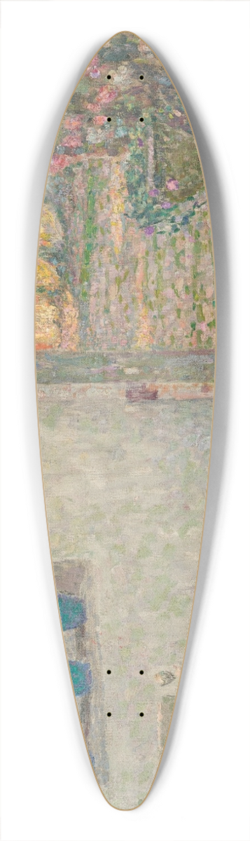 Henri Le Sidaner - Le seuil fleuri 39.3 inch art pintail longboard deck